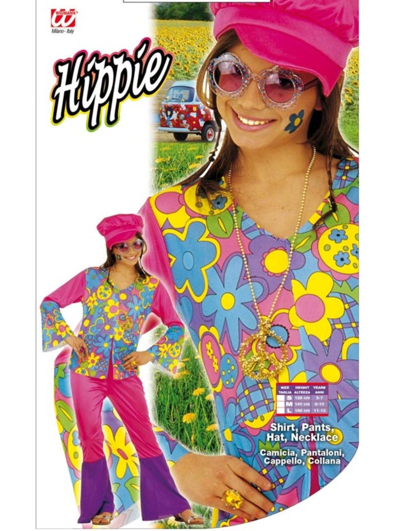 Hippiemeisjeskostuum Multicolor - Kiabi