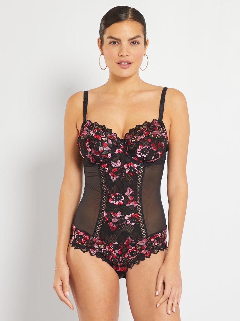Hipster Arum Gala 'Sans Complexe' zwart / roze - Kiabi
