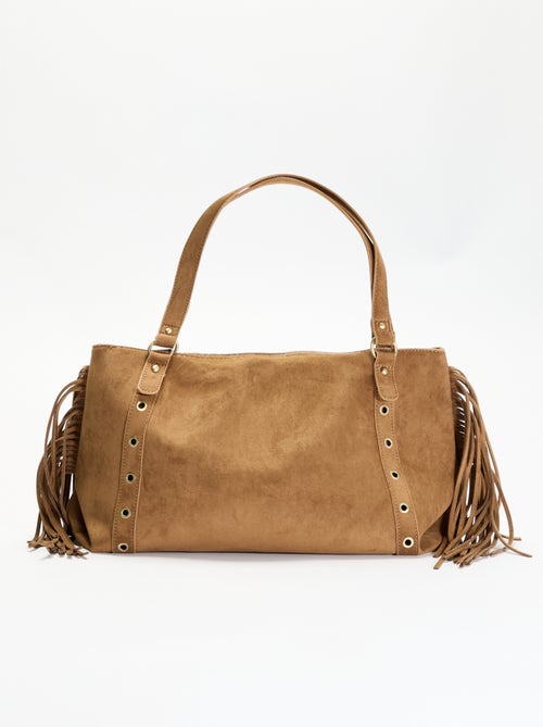 Hobo tas met franjes - Kiabi