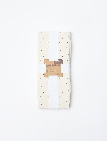 Hoeslaken 1 persoon (140x200) van katoen - Kiabi Home