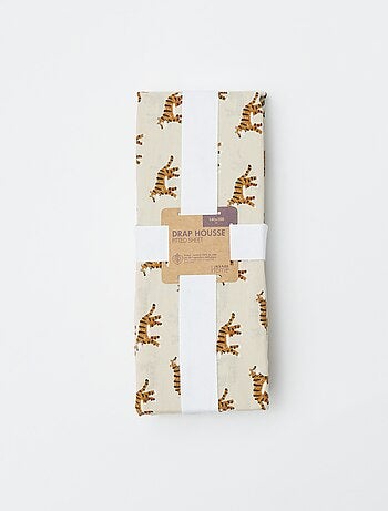 Hoeslaken 1 persoon (140x200) van katoen - Kiabi Home