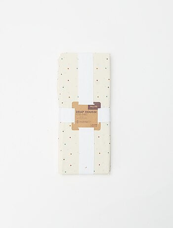 Hoeslaken 1-persoons 90 x 190 cm van katoen - Kiabi Home