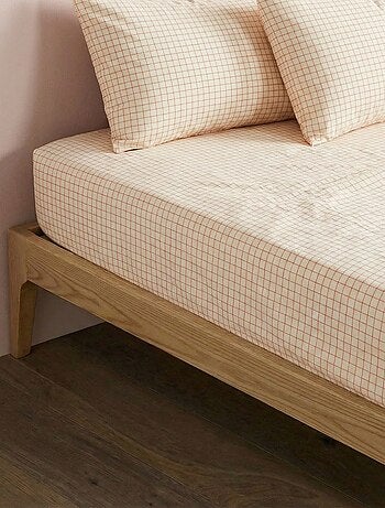 Hoeslaken 1-persoons 90 x 190 cm van katoen - Kiabi Home