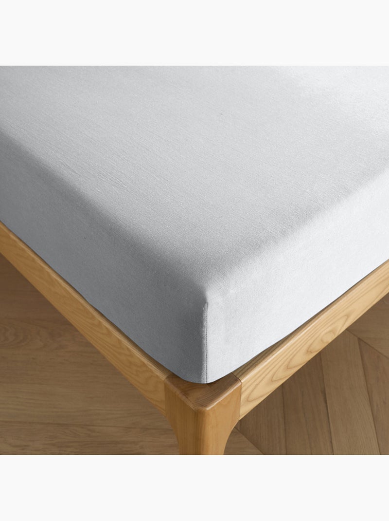 Hoeslaken – 100% katoen 57 draden/cm² Lichtgrijs - Kiabi