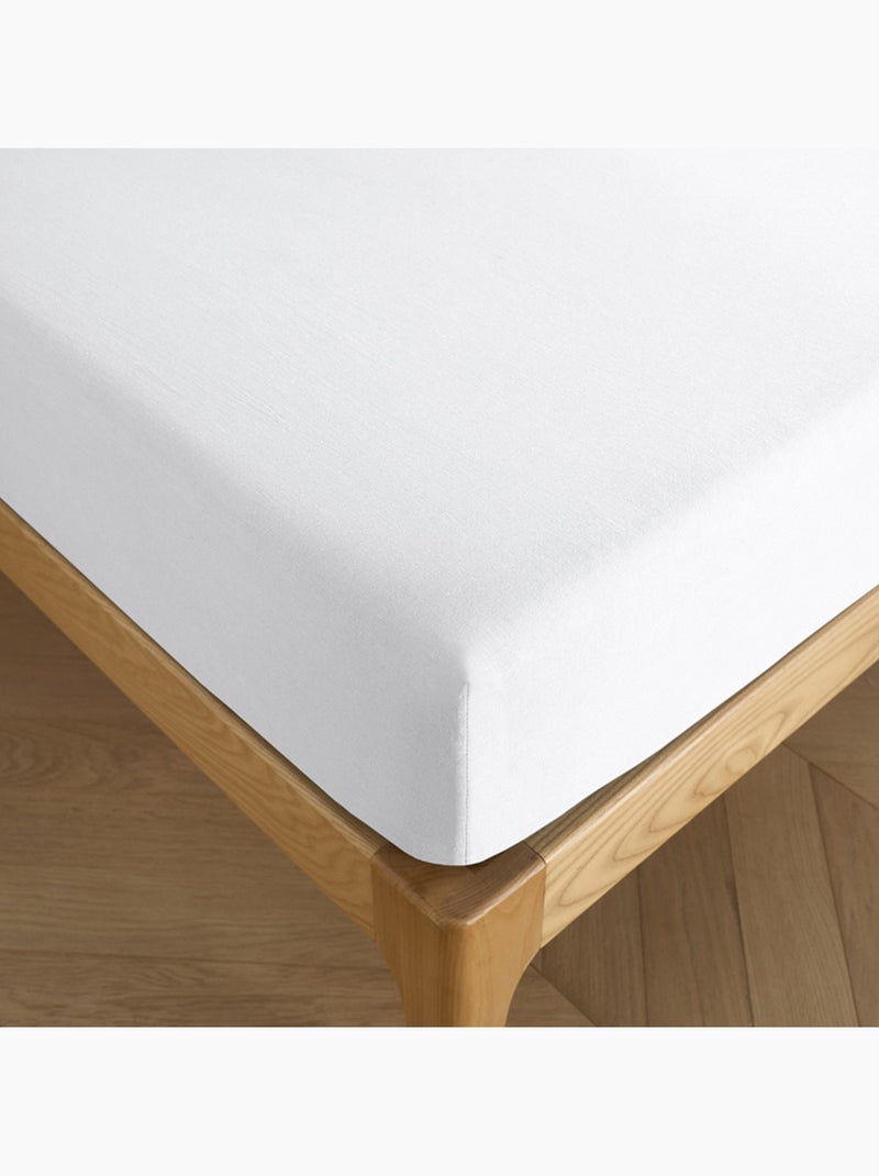 Hoeslaken – 100% katoen 57 draden/cm² Wit - Kiabi