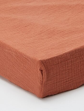 Hoeslaken 2 personen (140x200) van dubbel katoengaas - Kiabi Home