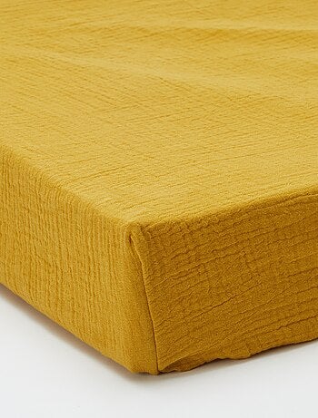 Hoeslaken 2 personen (140x200) van dubbel katoengaas - Kiabi Home