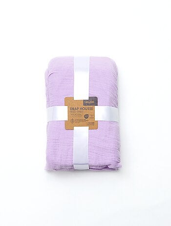 Hoeslaken 2 personen (140x200) van dubbel katoengaas - Kiabi Home