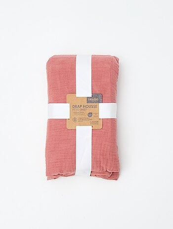 Hoeslaken 2 personen (140x200) van dubbel katoengaas - Kiabi Home