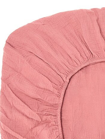 Hoeslaken 2 personen (140x200) van dubbel katoengaas - Kiabi Home