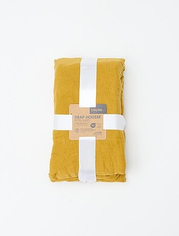 Hoeslaken 2 personen (150x200cm) van katoengaas - Kiabi Home