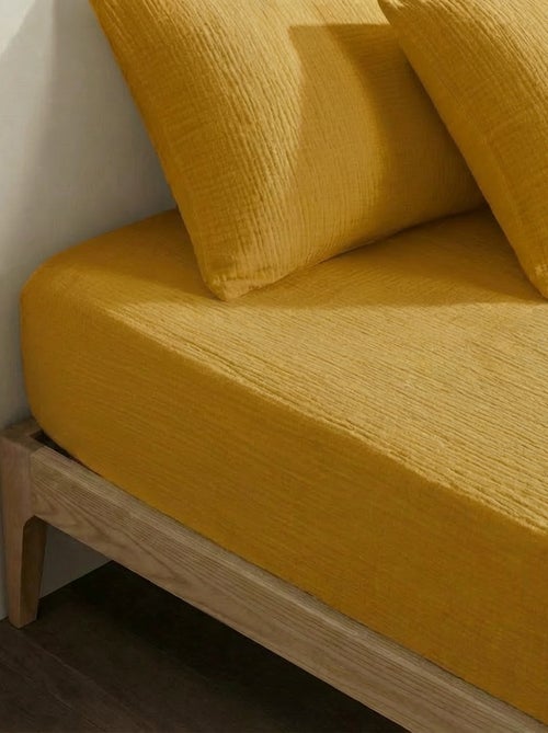 Hoeslaken 2 personen (150x200cm) van katoengaas - Kiabi Home - Kiabi