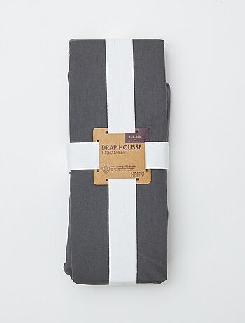 Hoeslaken 2-persoons (160x200cm) van katoen - Kiabi Home