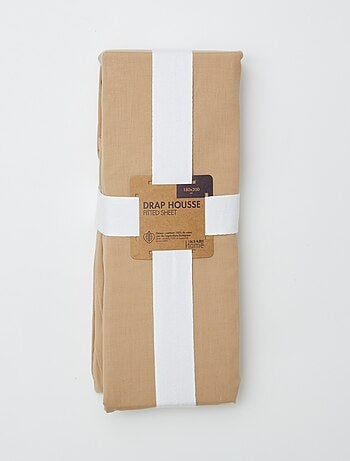 Hoeslaken 2 personen (180x200) van katoen - Kiabi Home