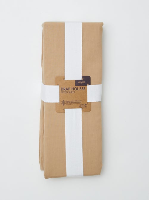 Hoeslaken 2 personen (180x200) van katoen - Kiabi Home - Kiabi