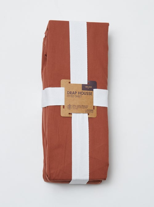 Hoeslaken 2 personen (180x200) van katoen - Kiabi Home - Kiabi