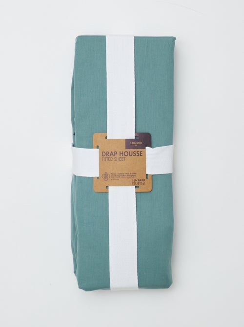 Hoeslaken 2 personen (180x200) van katoen - Kiabi Home - Kiabi