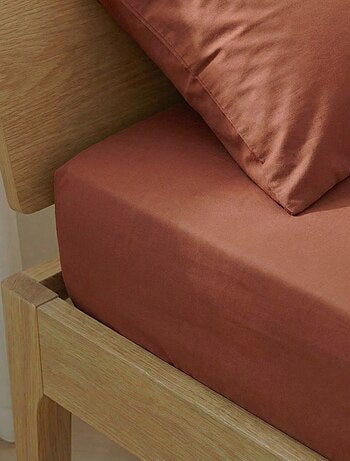 Hoeslaken 2-persoons (160x200cm) van katoen - Kiabi Home