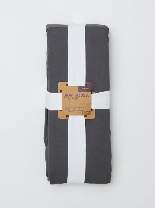 Hoeslaken 2-persoons (180x200) van katoen - Kiabi Home - Kiabi