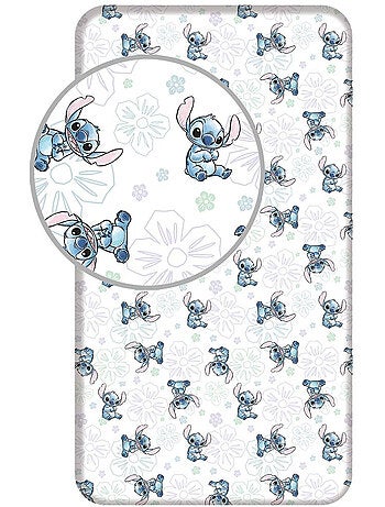 Hoeslaken 90 cm x 200 cm 100% katoen bedrukt Lilo & Stitch Jerry Fabrics
