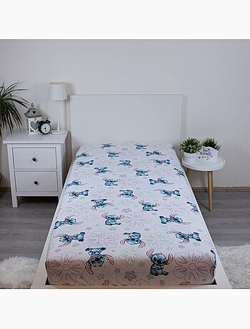 Hoeslaken 90 cm x 200 cm 100% katoen bedrukt Lilo & Stitch Jerry Fabrics