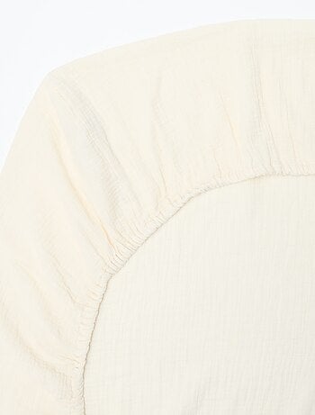 Hoeslaken babybed (70x140) van dubbel katoengaas - Kiabi Home