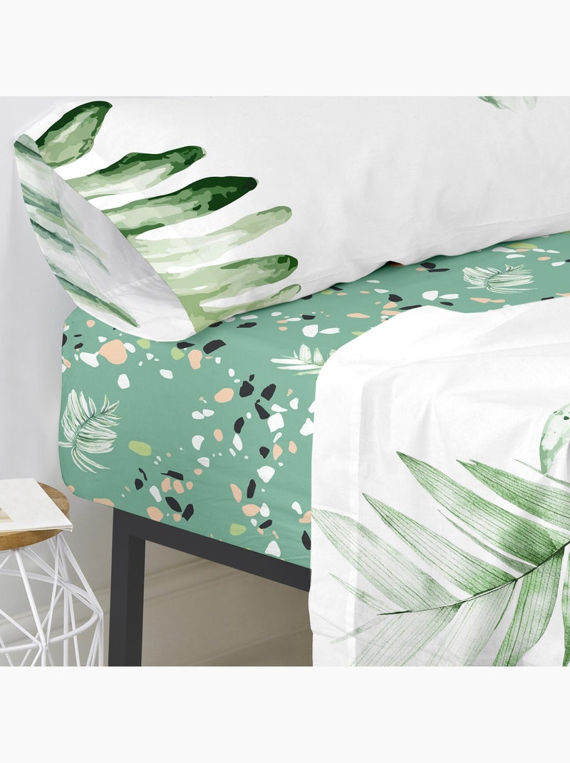 Hoeslaken Delicate "Happyfriday" Multicolor - Kiabi