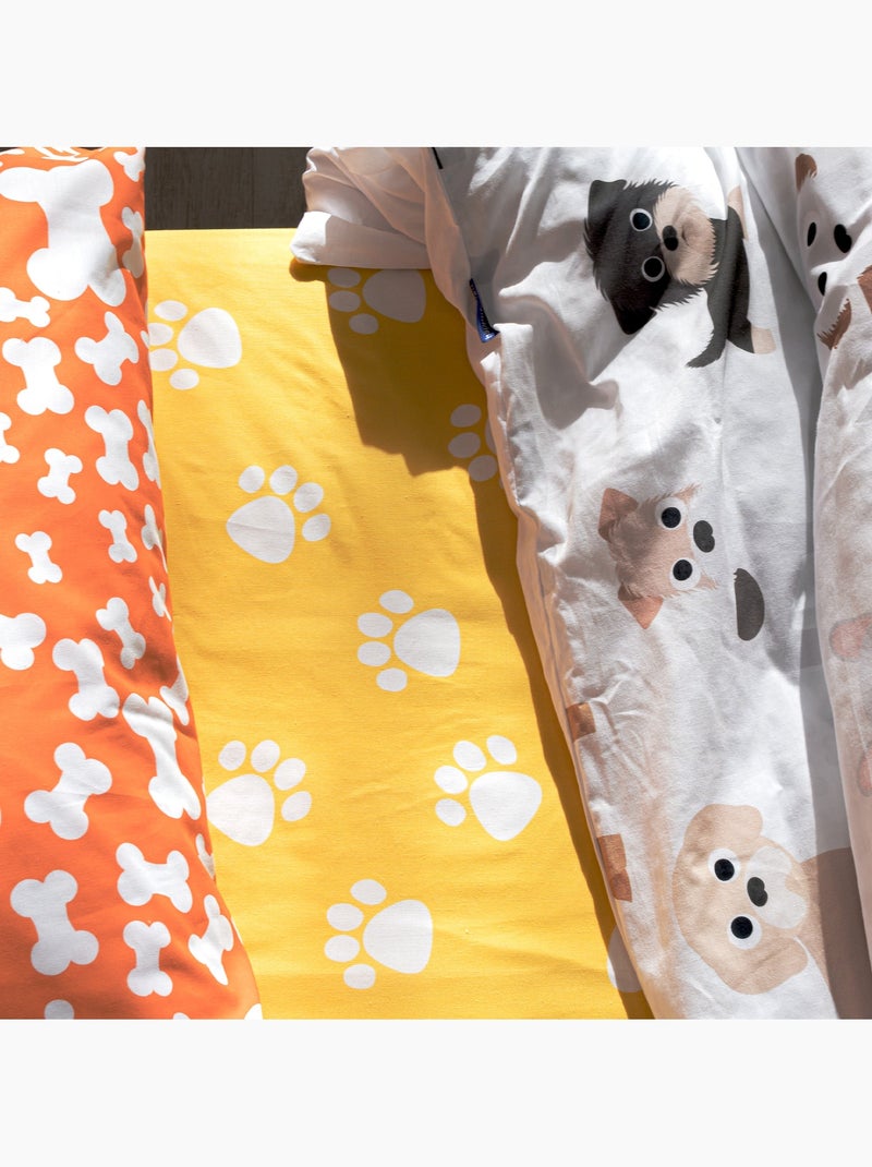 Hoeslaken Dogs "Happyfriday" Multicolor - Kiabi