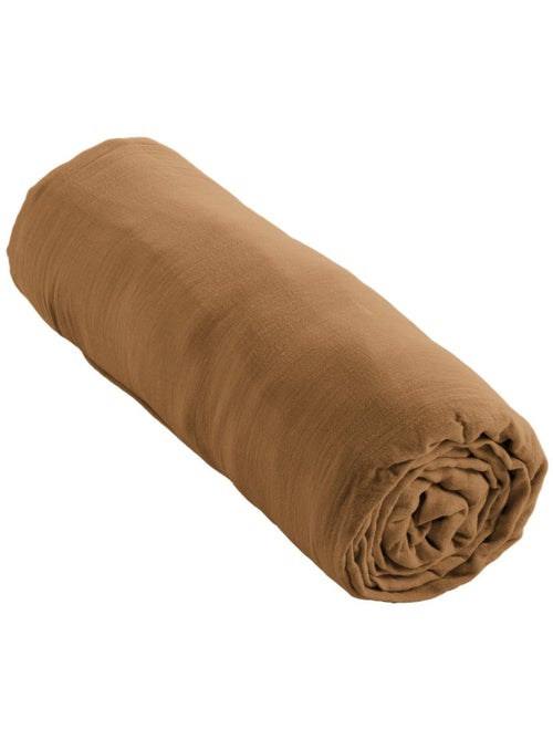 Hoeslaken – dubbel katoengaas 125 g/m² – hoekhoogte 30 cm - gaïa - Kiabi