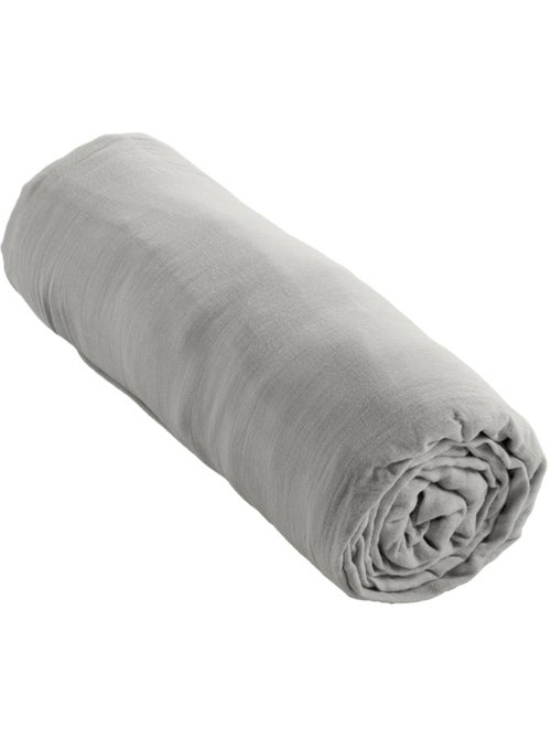 Hoeslaken – dubbel katoengaas 125 g/m² – hoekhoogte 30 cm - gaïa - Kiabi