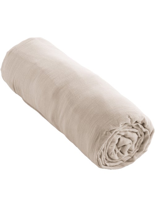 Hoeslaken – dubbel katoengaas 125 g/m² – hoekhoogte 30 cm - gaïa - Kiabi