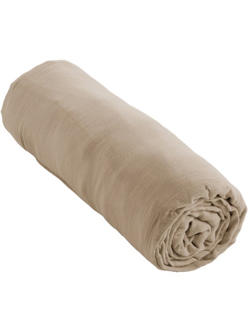 Hoeslaken – dubbel katoengaas 125 g/m² – hoekhoogte 30 cm - gaïa - Kiabi Hoeslaken – dubbel katoengaas 125 g/m² – hoekhoogte 30 cm - gaïa - Kiabi