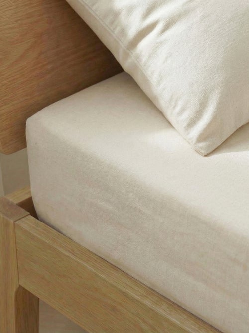 Hoeslaken effen 140 x 200 cm - Kiabi