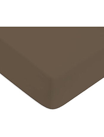 Hoeslaken effen katoen taupe-grijs – Future Home
