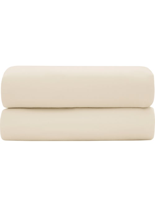 Hoeslaken – katoensatijn 120 draden/cm² – hoekhoogte 30 cm - Kiabi