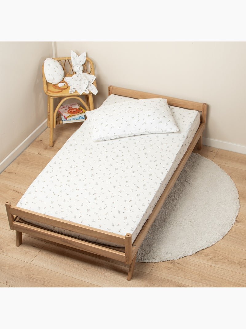 Hoeslaken kind katoen gaas | sevira kids Wit - Kiabi