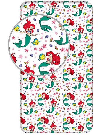 Hoeslaken kinderen Ariel De Kleine Zeemeermin Disney Princess 90 x 200 cm - Katoen