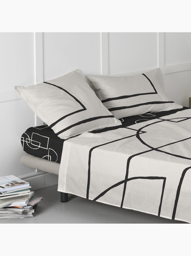 Hoeslaken Serenity "Happyfriday" Multicolor - Kiabi