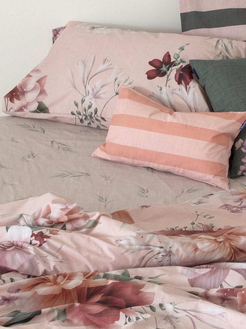 Hoeslaken Summer floral "Happyfriday" Multicolor - Kiabi