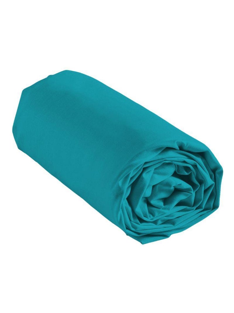 Hoeslaken van Katoen LINA Douceur d'Intérieur Smaragdgroen - Kiabi