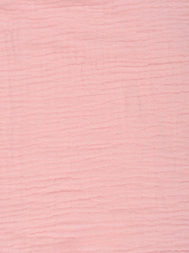 Hoeslaken van katoenen gaas Alia PROMO LINGE Roze - Kiabi