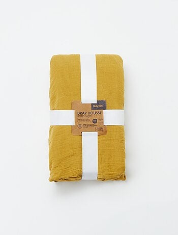 Hoeslaken van katoengaas (160 x 200 cm) - Kiabi Home