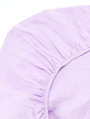 Hoeslaken van katoengaas (160 x 200 cm) - Kiabi Home