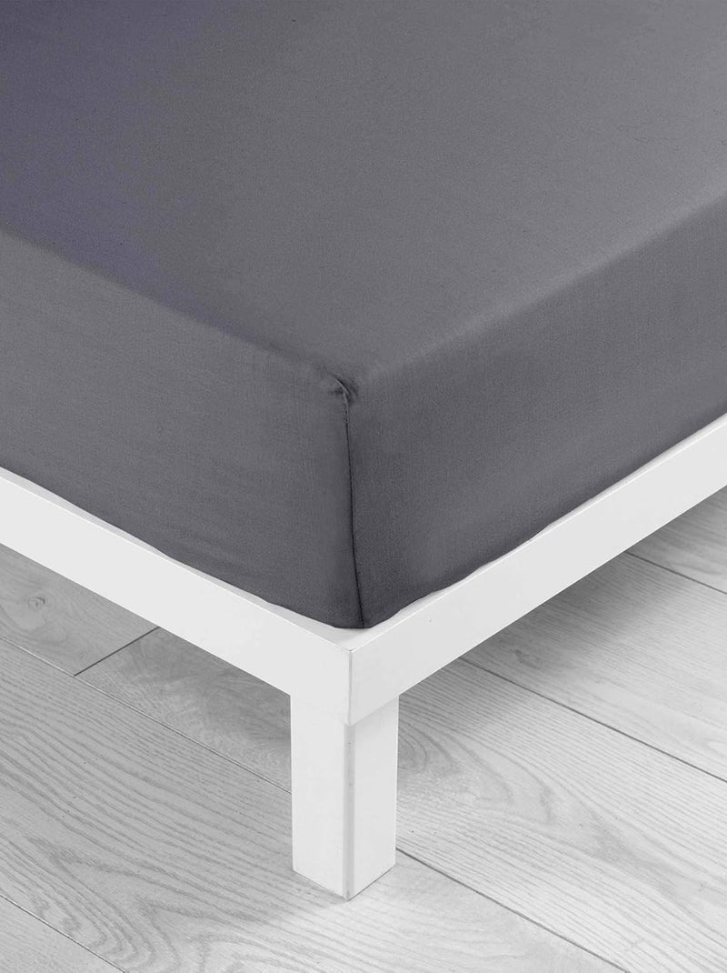 Hoeslaken van Microvezel Oscar Douceur d'Intérieur Antracietgrijs - Kiabi