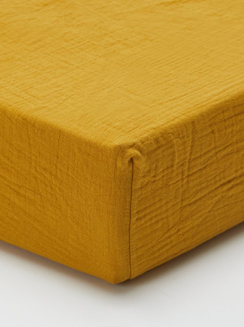 Hoeslaken van zachte, luchtige katoen (160 x 200 cm) - Kiabi Home - Kiabi