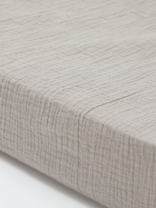 Hoeslaken van zachte, luchtige katoen (160 x 200 cm) - Kiabi Home - Kiabi