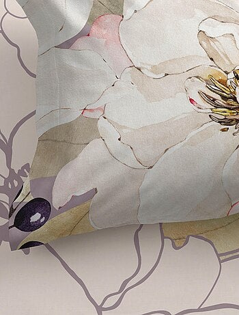 Hoeslaken White peonies "Happyfriday