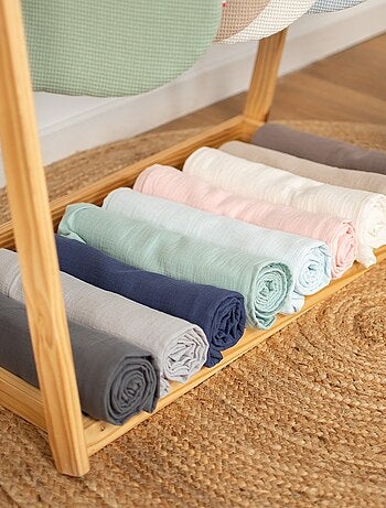 Hoeslaken wieg baby van katoenen mousseline | sevira kids