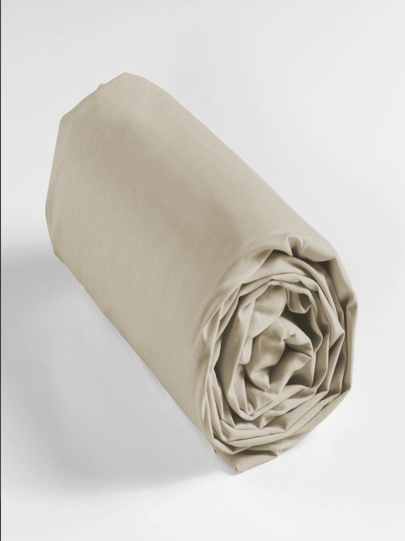 Hoeslakens van katoen noa promo linge Beige - Kiabi