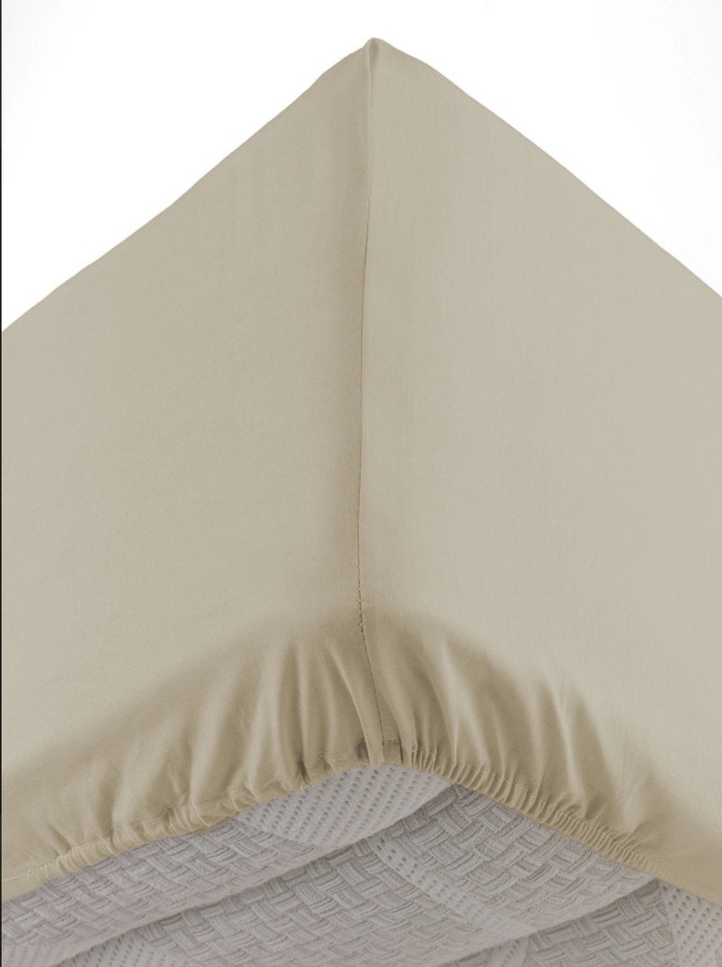 Hoeslakens van katoen noa promo linge Beige - Kiabi